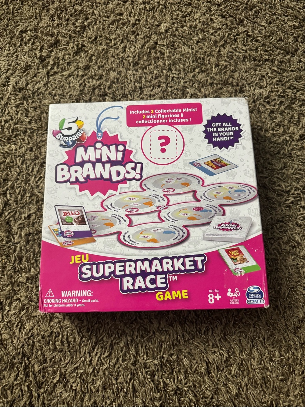 Mini Brands Supermarket Race Game - Pink